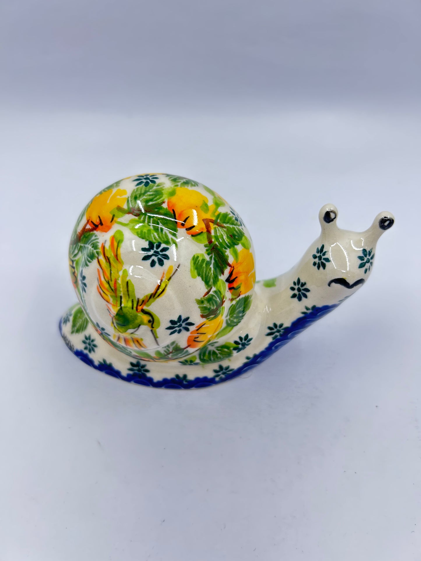 Small Snail - Yellow Floral - A1