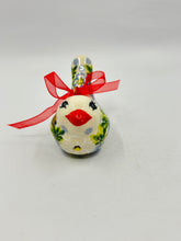 Load image into Gallery viewer, Little Hanging Bird Ornament - White Floral