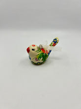 Load image into Gallery viewer, Little Hanging Bird Ornament - Green/Peach - A2