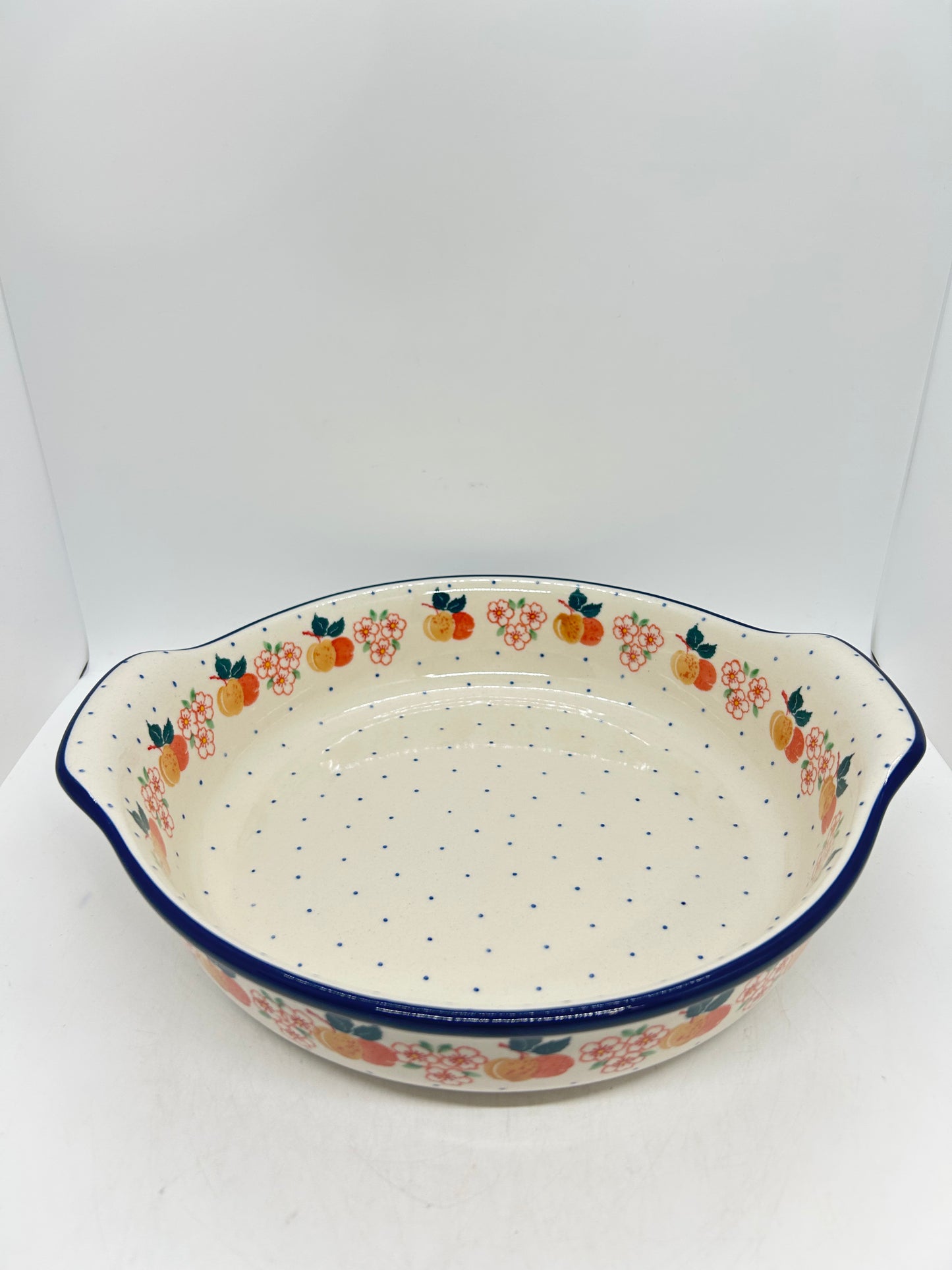 417 ~ Baker ~ Round w/ Handles ~ 10" - 2071X - T3!