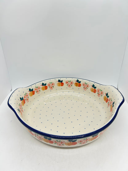 417 ~ Baker ~ Round w/ Handles ~ 10" - 2071X - T3!