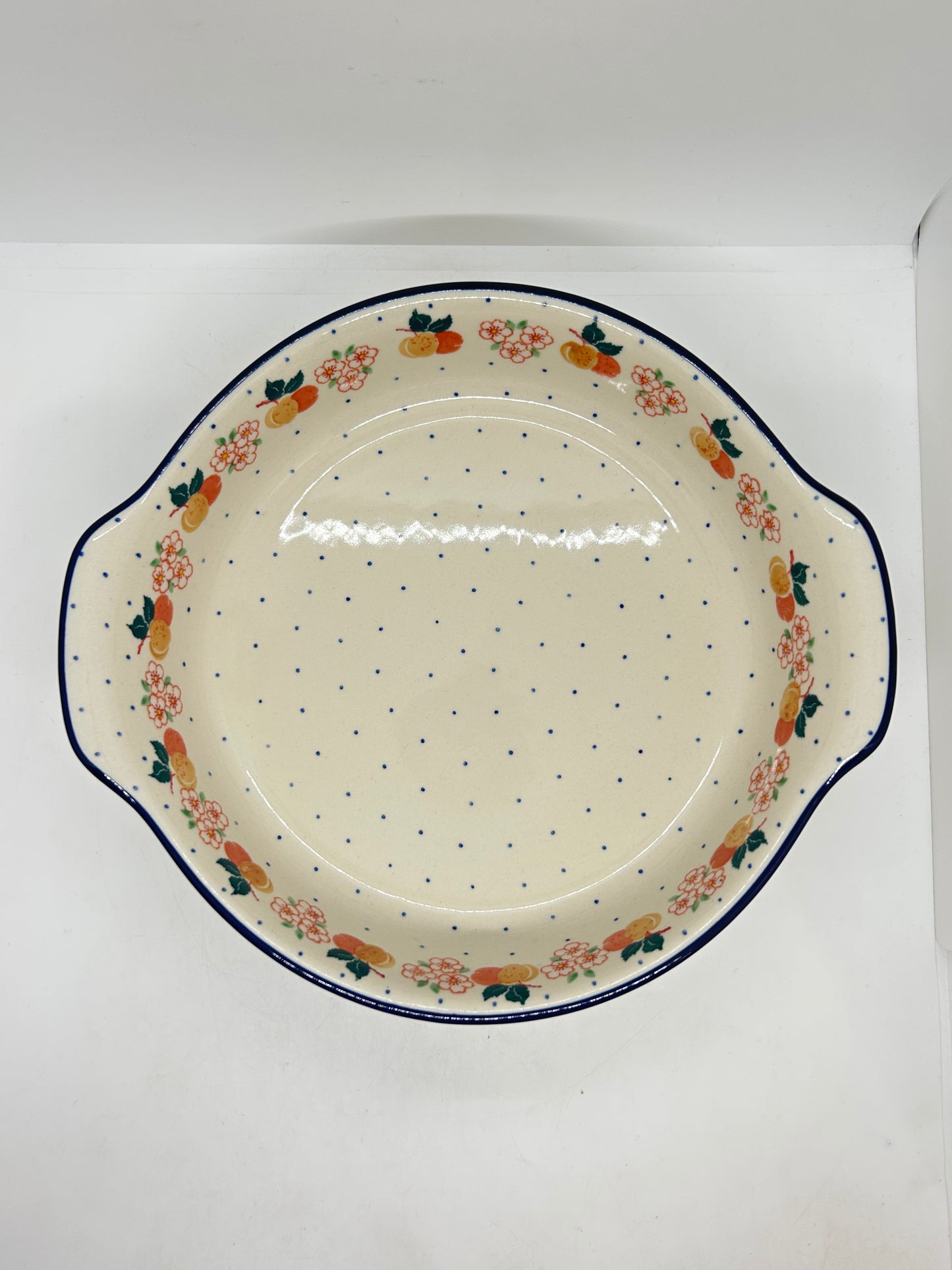 417 ~ Baker ~ Round w/ Handles ~ 10" - 2071X - T3!