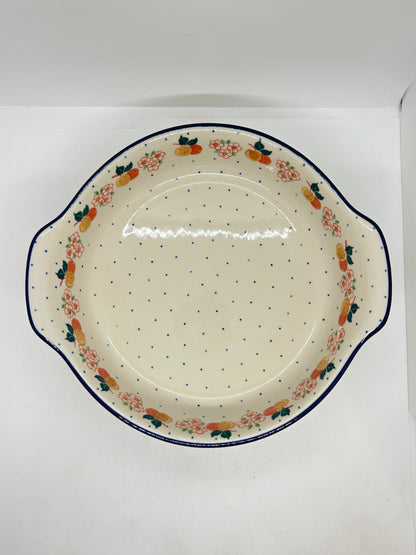 417 ~ Baker ~ Round w/ Handles ~ 10" - 2071X - T3!
