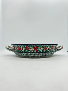 Baker ~ Round w/ Handles ~ 8 inch ~ 2174X - T3!
