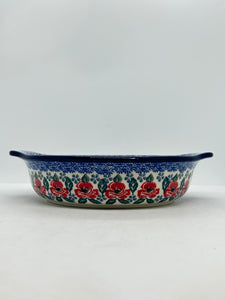 141 Baker ~ Round w/ Handles ~ 8 inch ~ 1490X ~ T3!