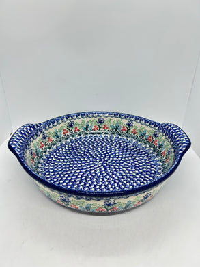 417 ~ Baker ~ Round w/ Handles ~ 10