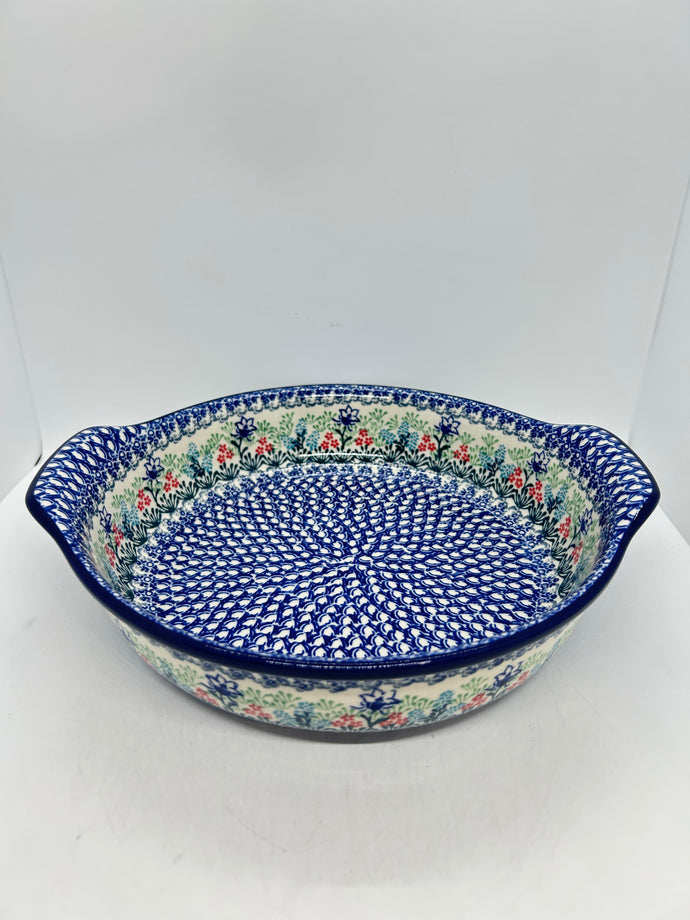 417 ~ Baker ~ Round w/ Handles ~ 10