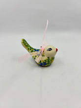 Load image into Gallery viewer, Little Hanging Bird Ornament - Blue/Yellow