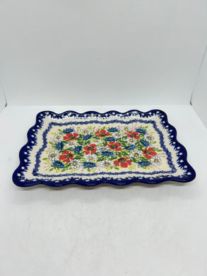 Appetizer Platter - White Daisies - A2