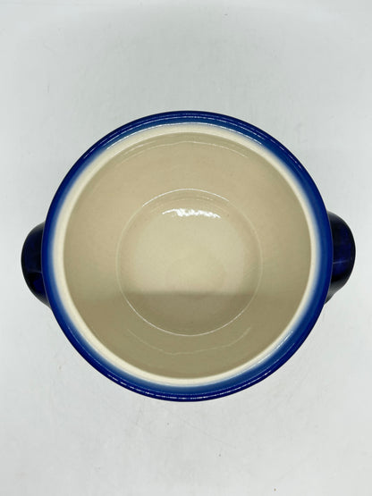 Tureen w/Notched Hole ~ Blue Floral - A2