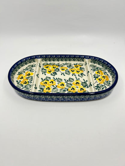 Divided Oval Tray - 3299X ~ T4!