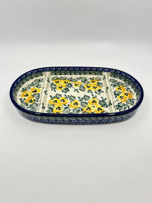 Divided Oval Tray - 3299X ~ T4!
