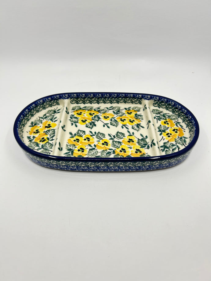 Divided Oval Tray - 3299X ~ T4!