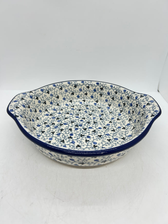 Baker ~ Round w/ Handles ~ 8 inch ~ 1991X - T4!