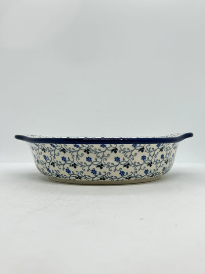 Baker ~ Round w/ Handles ~ 8 inch ~ 1991X - T4!