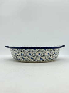 Baker ~ Round w/ Handles ~ 8 inch ~ 1991X - T4!