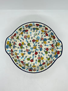141 Baker ~ Round w/ Handles ~ 8 inch ~ U4884 ~ U3!