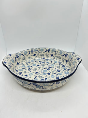 417 ~ Baker ~ Round w/ Handles ~ 10