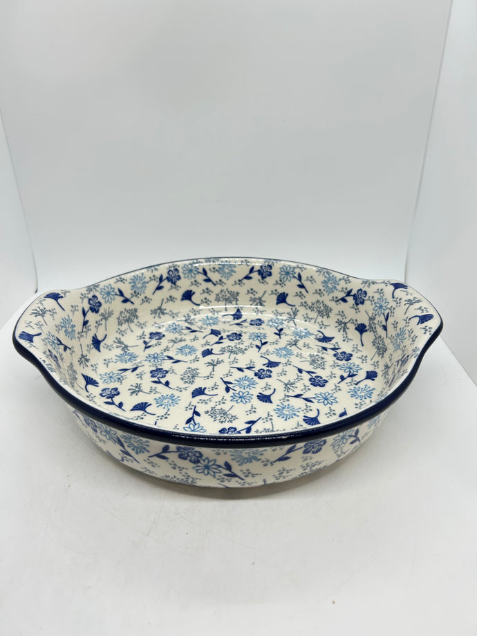 417 ~ Baker ~ Round w/ Handles ~ 10