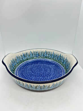 417 ~ Baker ~ Round w/ Handles ~ 10