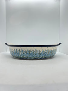 417 ~ Baker ~ Round w/ Handles ~ 10" - 3279X - T4!