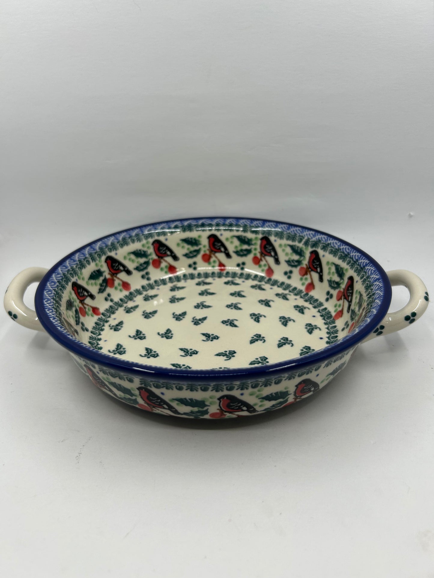 Baker ~ Round w/ Handles ~ 8 inch ~ 1257X ~ T4*