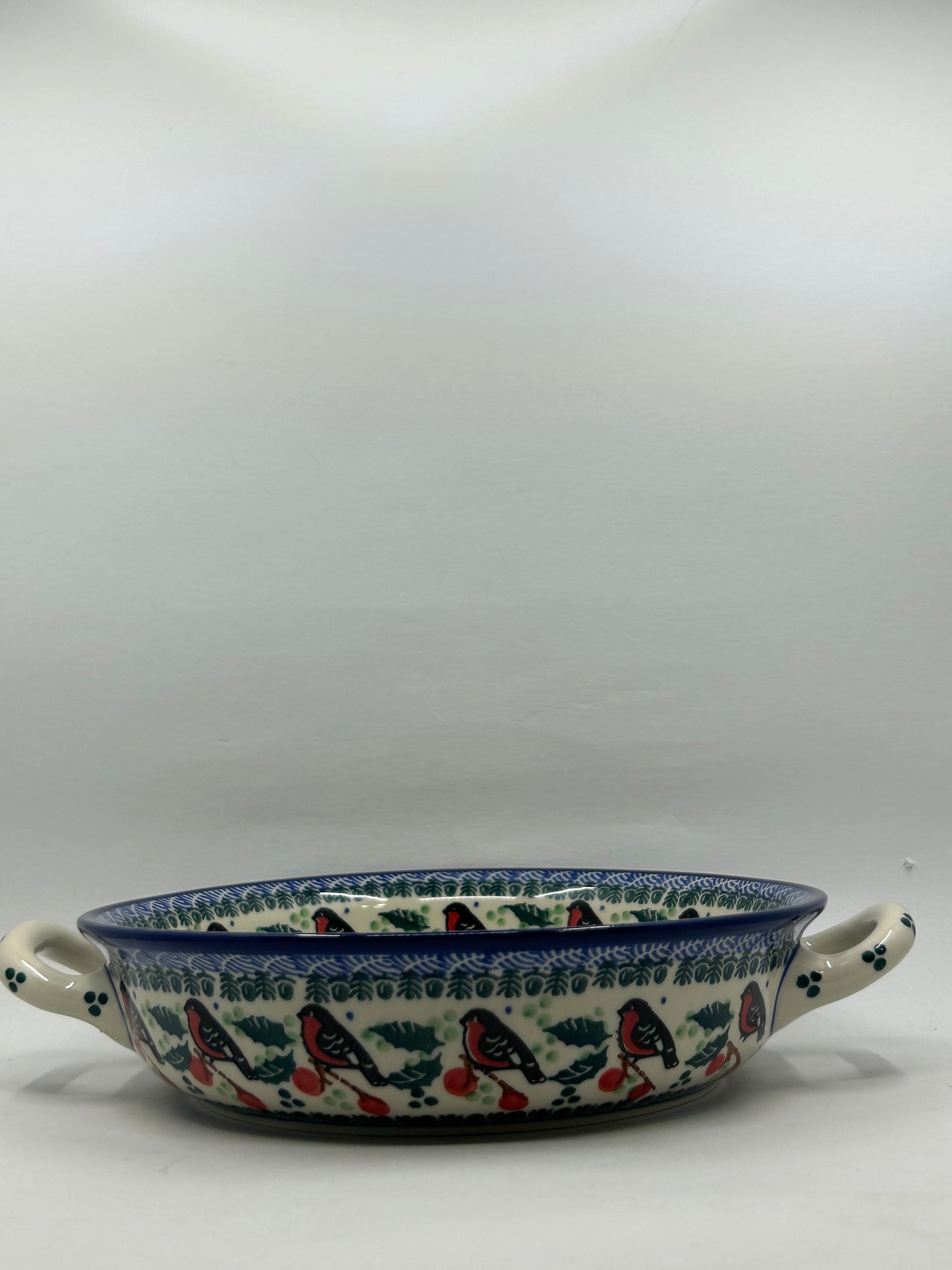 Baker ~ Round w/ Handles ~ 8 inch ~ 1257X ~ T4*