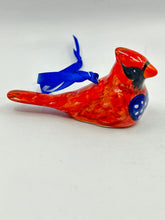 Load image into Gallery viewer, Cardinal Ornament - Blue Heart