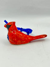 Load image into Gallery viewer, Cardinal Ornament - Blue Heart