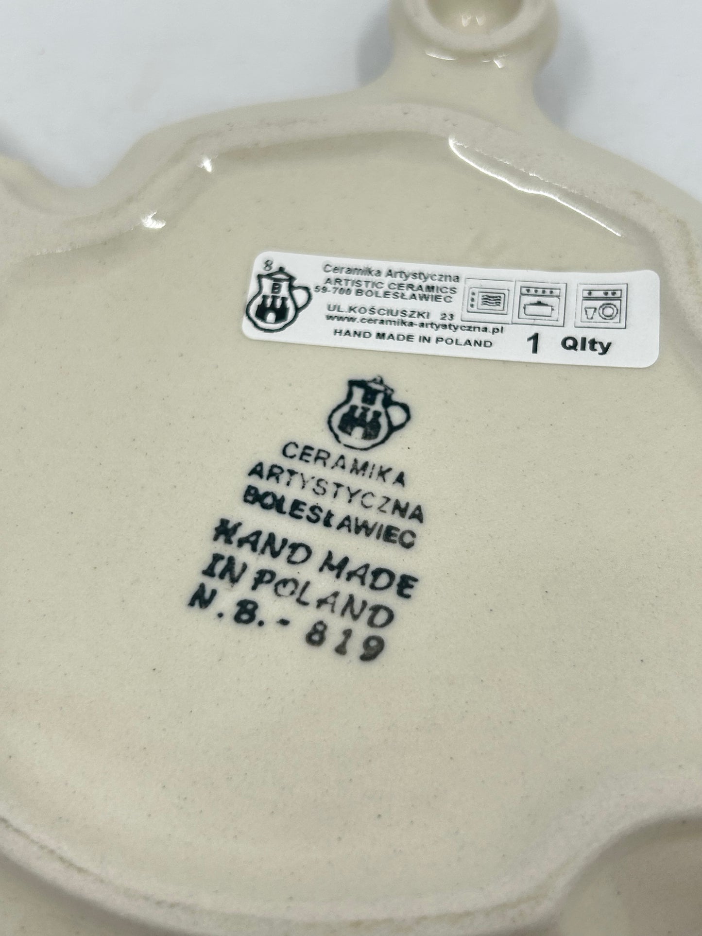 Teapot Shaped Plate - 0020A - T1*