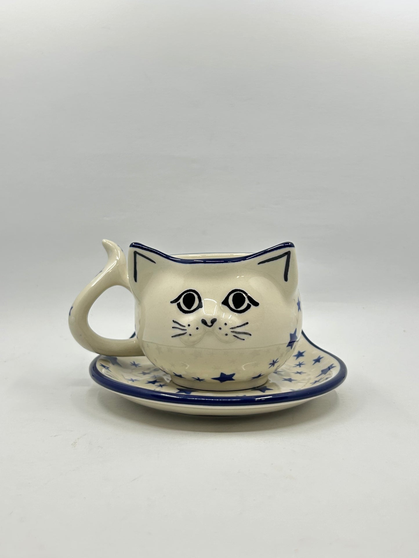 H16 Cat Cup & Saucer ~ 2979X - T3*