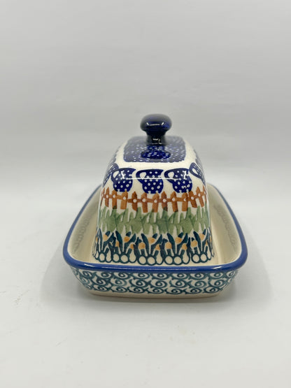 Pottery Missfit American Butter Dish  - Mixed Pattern Butter DIsh