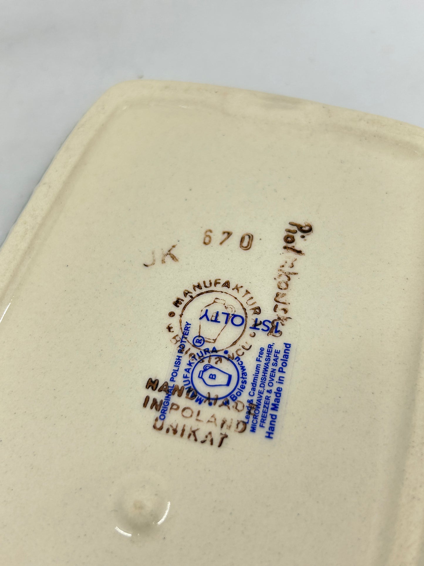 Pottery Missfit American Butter Dish  - Mixed Pattern Butter DIsh