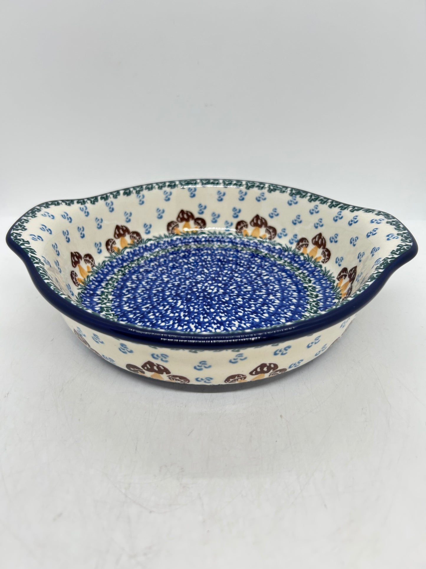 141 Baker ~ Round w/ Handles ~ 8 inch ~ 1732X - T1!