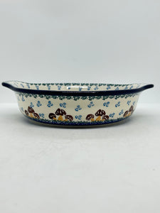 141 Baker ~ Round w/ Handles ~ 8 inch ~ 1732X - T1!