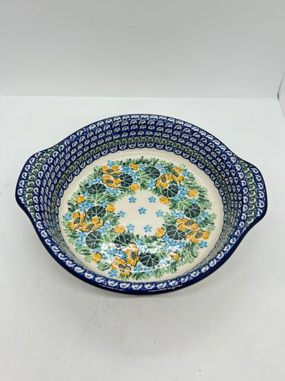 141 Baker ~ Round w/ Handles ~ 8 inch ~ U5106 ~ U3!