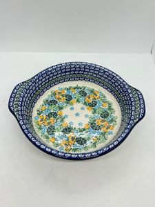 141 Baker ~ Round w/ Handles ~ 8 inch ~ U5106 ~ U3!