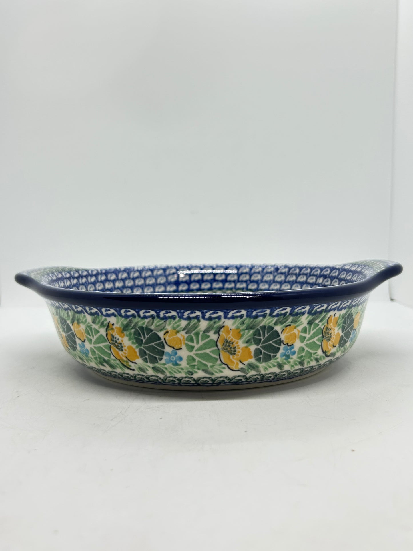 141 Baker ~ Round w/ Handles ~ 8 inch ~ U5106 ~ U3!
