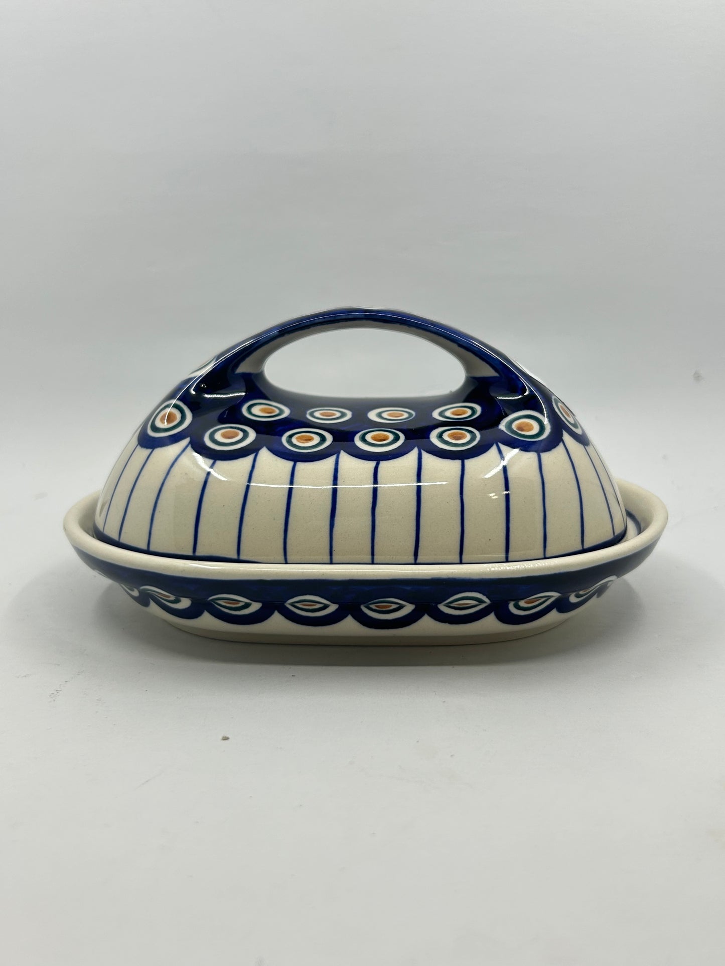 Second Quality Butter Dish with Handle  - 054A