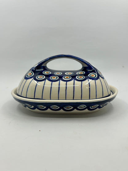 Second Quality Butter Dish with Handle  - 054A