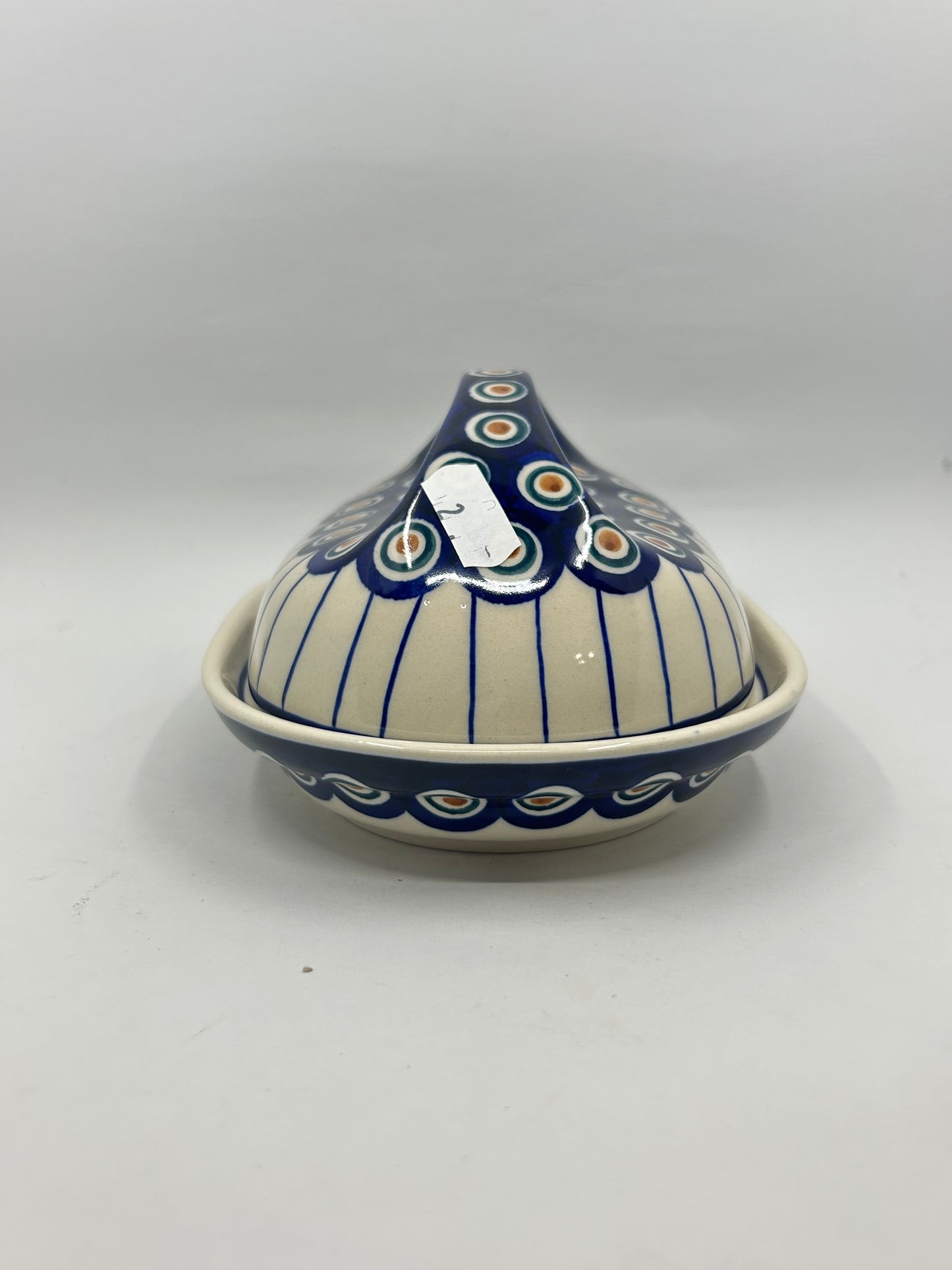 Second Quality Butter Dish with Handle  - 054A