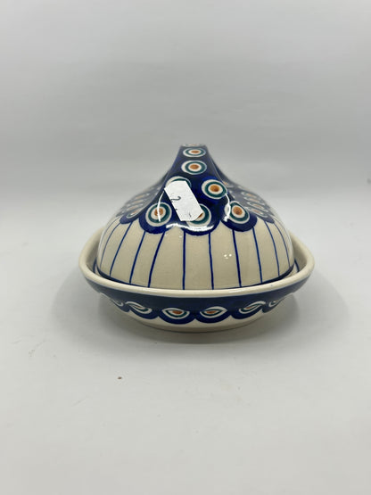 Second Quality Butter Dish with Handle  - 054A