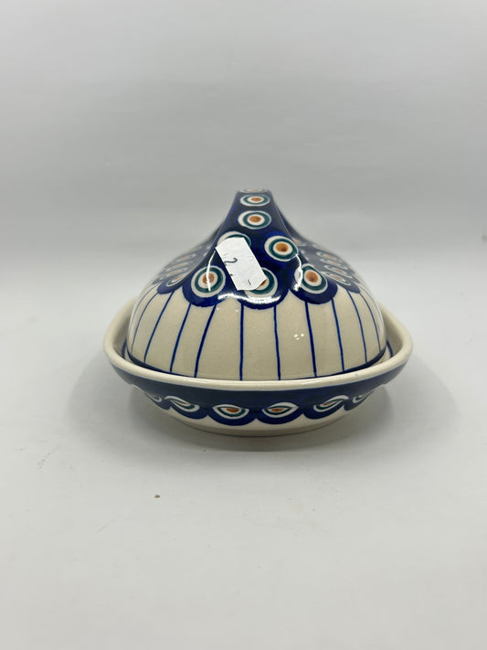Second Quality Butter Dish with Handle  - 054A