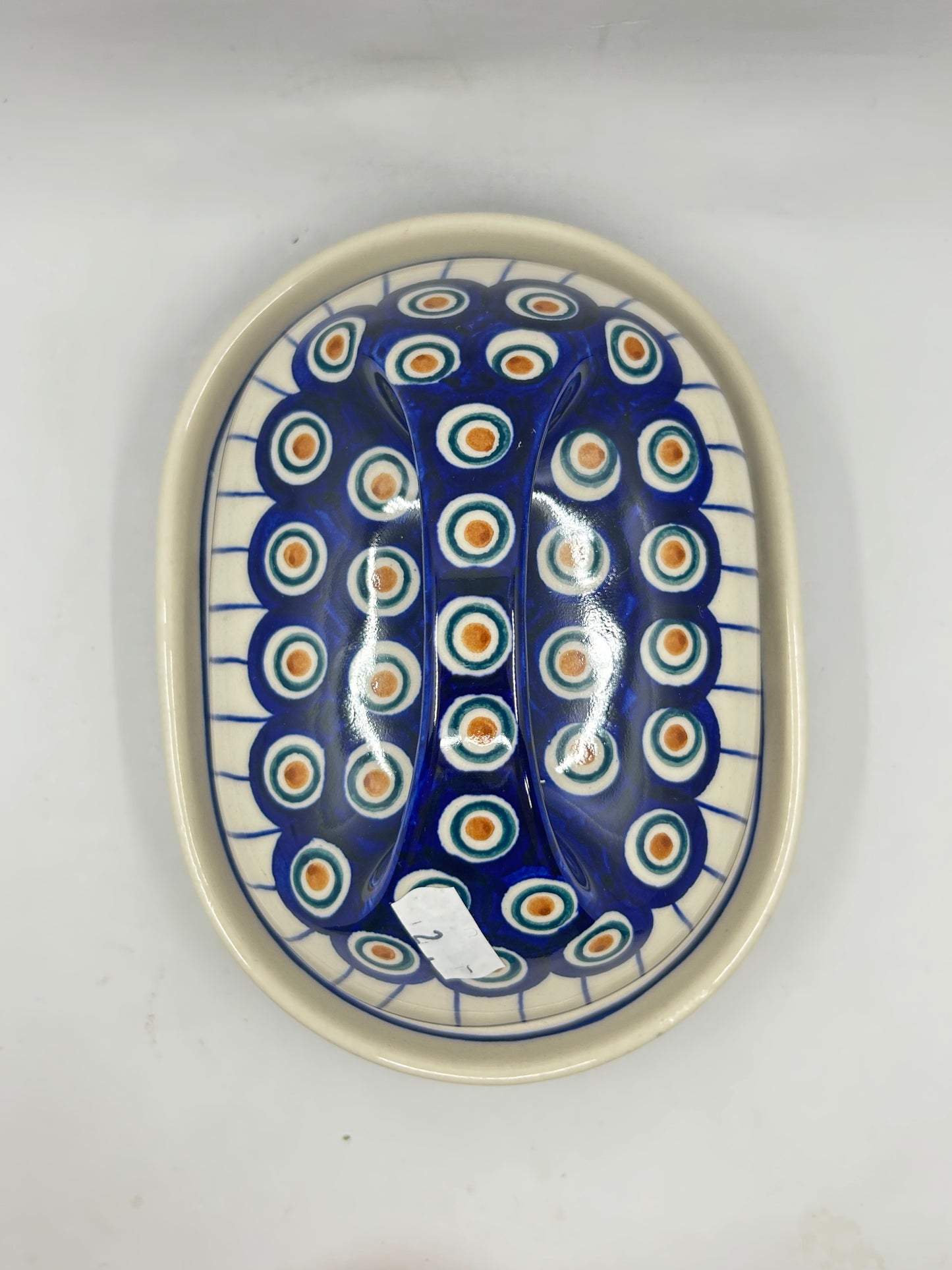 Second Quality Butter Dish with Handle  - 054A