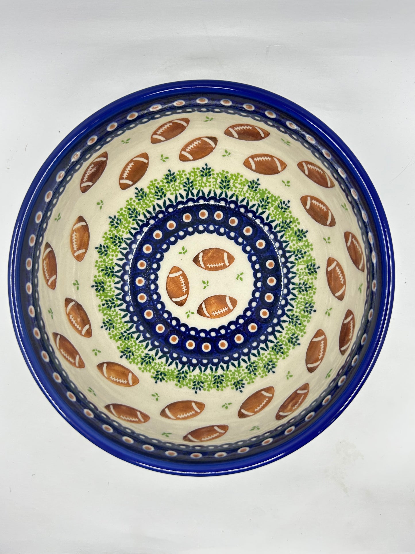 PREORDER DEPOSIT M04 - Medium Artisan Bowl - football - Available 2027