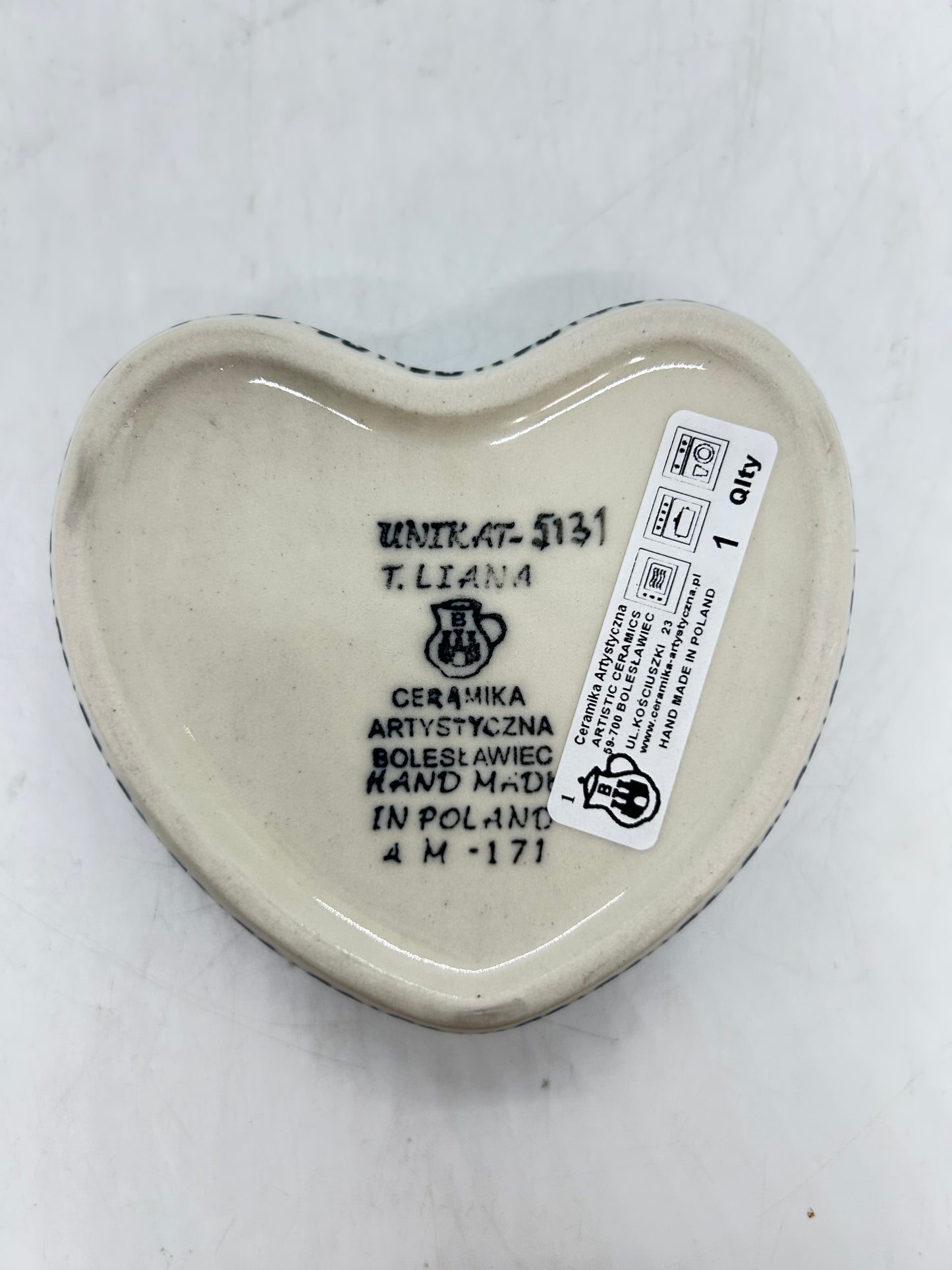 Heart Shaped Container ~ 4" ~ U5131 - U4!