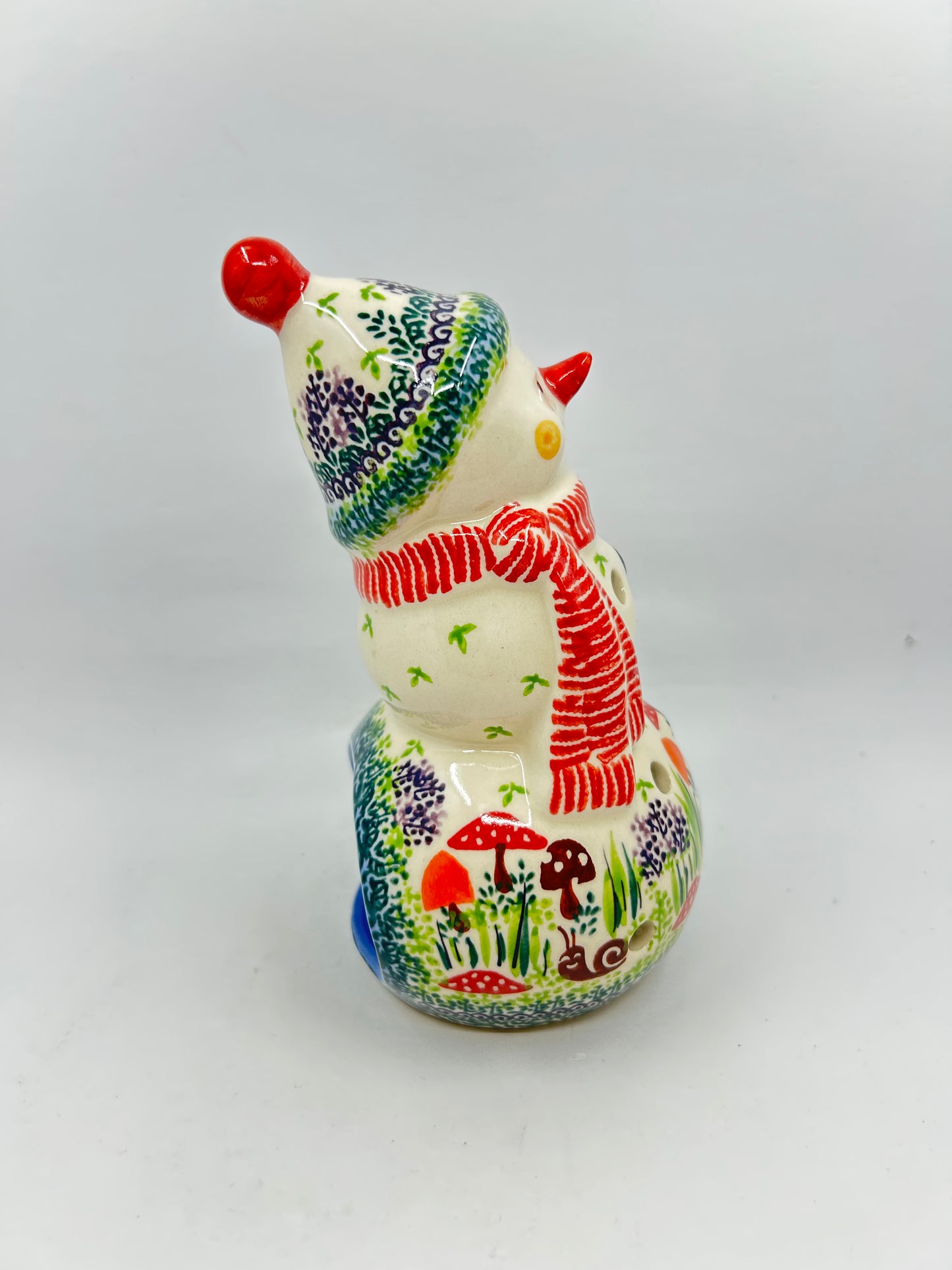 BL03 - Snowman with Hat Votive - U-LA3 - Unikat