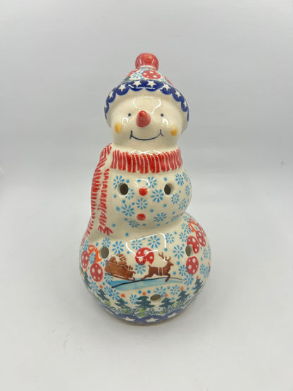 BL03 - Snowman with Hat Votive - A-S1 - Art