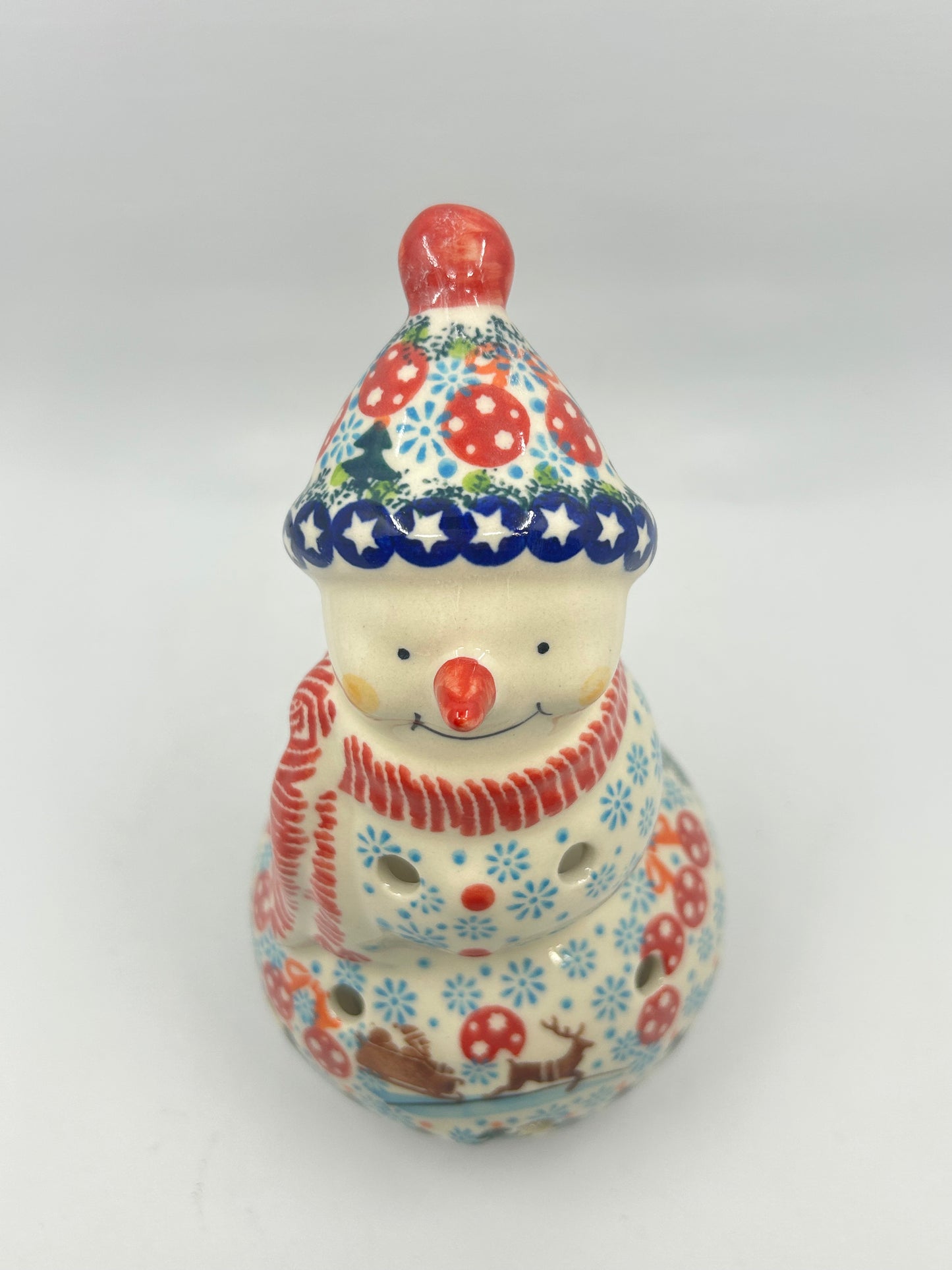 BL03 - Snowman with Hat Votive - A-S1 - Art