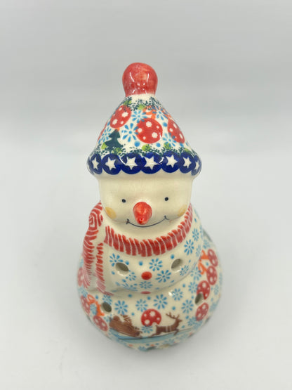 BL03 - Snowman with Hat Votive - A-S1 - Art